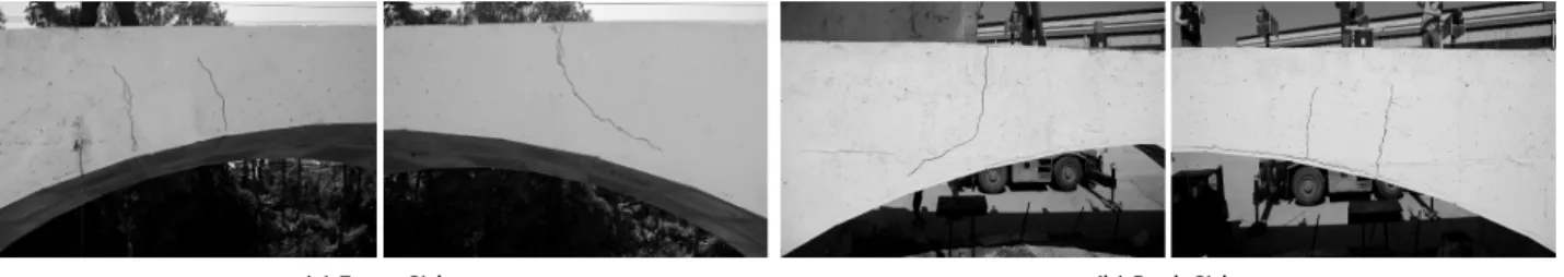 Fig. 14. Specimen 10×2, Cracking of Backfill Concrete
