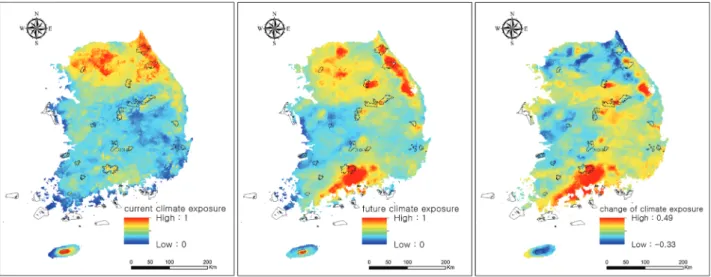 Fig. 1.   Research process to evaluate climate change vulnerability  of national parks