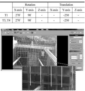Table 3. Adjustment for 3D Object Registration