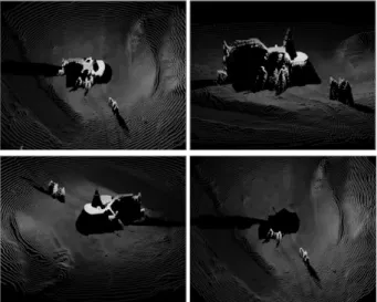 Fig. 6. 2D Laser Scanner Based 3D Terrain Modeling