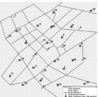 Table 7. An Analysis Result of Walking-Generalize Cost for Bicycle  Parking Lots