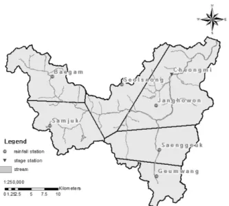 Fig. 2. Map of Cheongmi Basin 