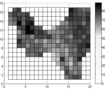 Fig. 5. The flood celerity and the diffusion coefficient as functions  of water depths