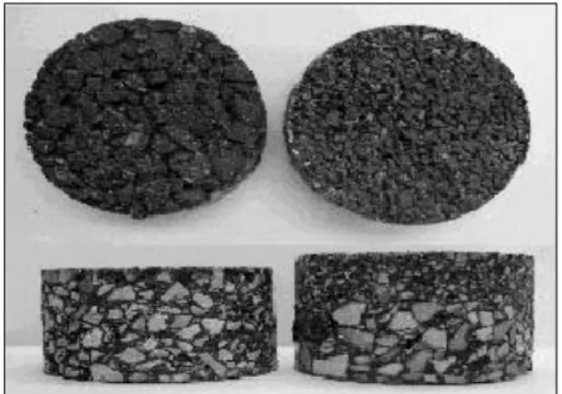 Fig. 1. Quiet Pavement Mixtures (Left: One Layer, Right: Two  Layer)하고  있다(Ministry of Environment, 2011)