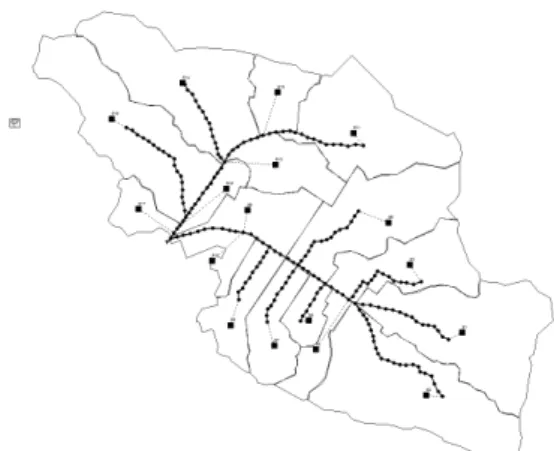 Fig. 13. Drainage System in Changwon Stream and Nam Stream  Watershed 