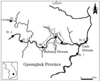 Fig. 1. Map of the study sites. Dam is prearranged and the grey line indicates expected area submerged.