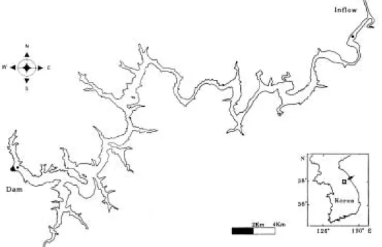 Table 1. Hydrological characteristics and utilization of drainage basin of Lake Soyang