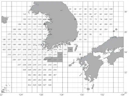 Fig. 1. Location of sampling areas (■).