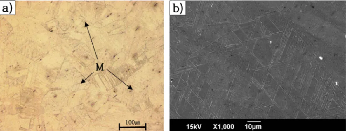 Fig. 3. TEM micrograph of 16 % cold rolled Fe-20Mn-12Cr-3Ni-3Si alloy: (a) Dark field and (b) SADP and indexing of SADP.