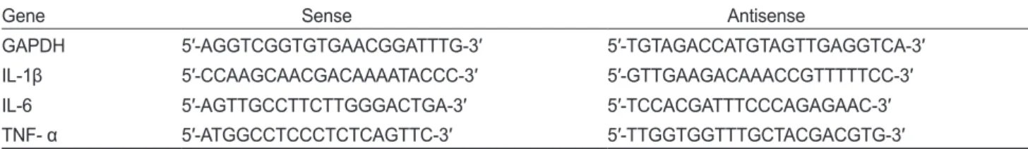 Table 1. Primers used for quantitative real-time RT-PCR analysis