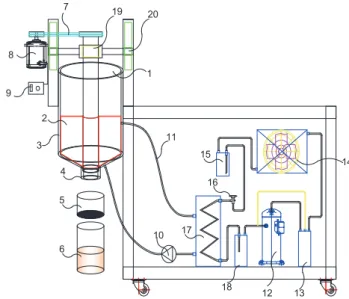 Fig. 1. Schematic diagram of freeze concentration system.