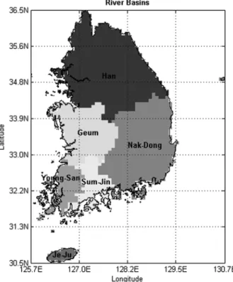 Fig. 1 Basin distribution map