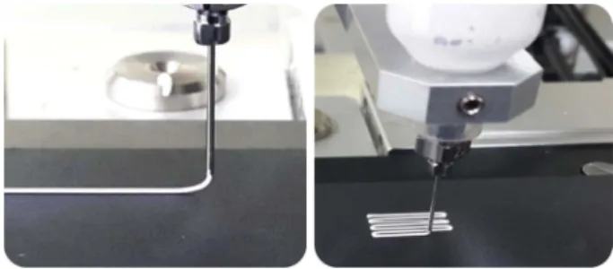 Fig. 4. Optical images of printed ZrO 2  structures with various solid loading; (a), (b), (c) 30vol%, (d), (e), (f) 40vol%, (g), (h), (i) 50vol%.