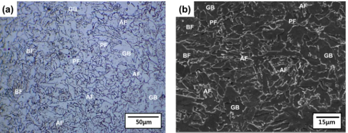 Fig. 2 의 EBSD 분석결과를  보면, GB(grain boundary) map  에서 PF는  고경각  결정립계를  가지며,  내부에  하부 구조가  거의  없으며, KAM(kernel average misorientation) map  에서 낮은 전위밀도를 갖는 것으로 관찰되었다