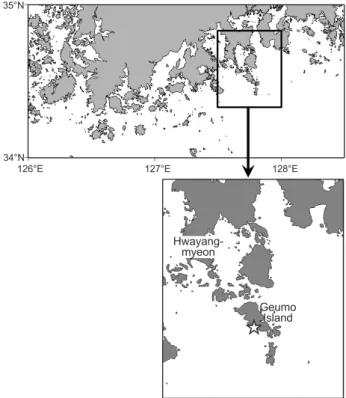 Fig. 1. Sampling station (a star) for the study in the coast of Yeosu.