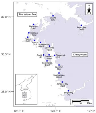 Fig. 1. Map of sampling stations in the study area.