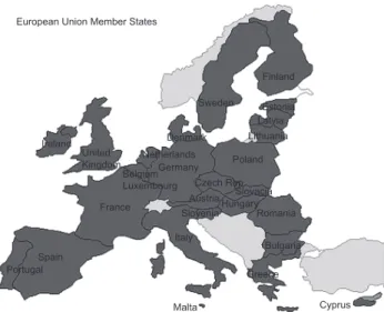 Fig. 1. Map of European member states (Source: European union). 