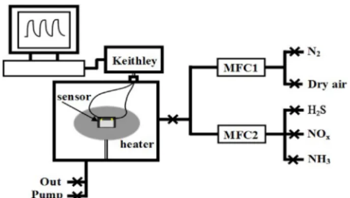 Fig. 1. Fabrication process of CuO nanowire sensor device using the SWCNT template method.