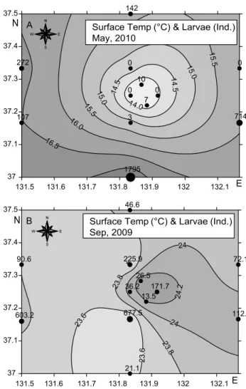 Table  1.  Seasonal  variation  of  the  larval  fish  composition  off  Dokdo  in  the  East  Sea