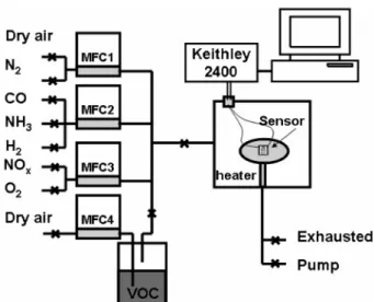 Fig. 2. Schematic of sensing measurement system.