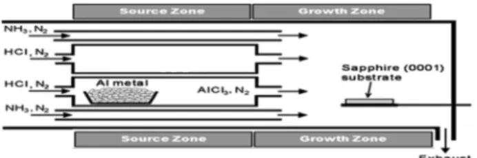 Fig. 1. Schematic diagram of the HVPE system used in this study.