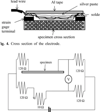 Fig. 4. Cross section of the electrode.