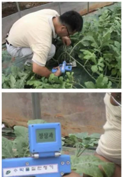 Fig.  5.  Performance  test  of  the  developed  system  in  field.