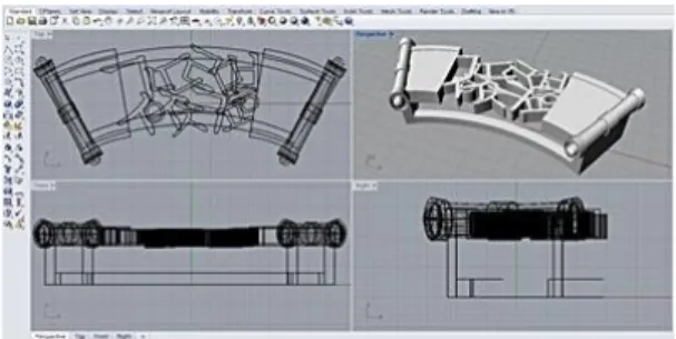 Fig. 18. Prototype of chopsticks &amp; tray for King Sejong chopsticks 230x11.5x6.5, tray 76x15x30 brass,  silver  plaing,  K 2 S