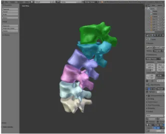 Fig. 1. The medical three-dimensional image reconstructed by  Mimics  software  is  converted  from  the  stereolithography  file  format  to  the  javascript  object  notation  file  format  through  Blender  software