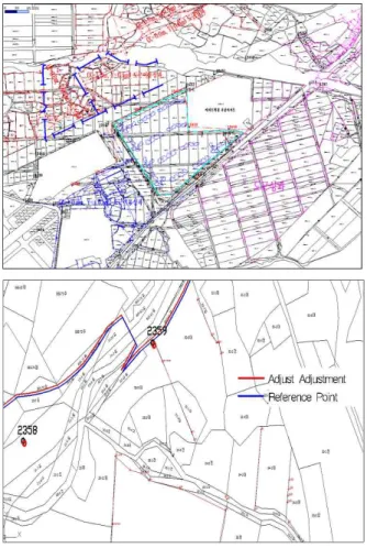 Fig.  3.  Case  of  Mapping  in  Reference  Point  Adjust  Adjustment  and  Present  Condition