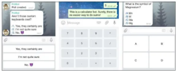 Fig.  2.  Foursquare  bot  in  Skype  UX  Elements