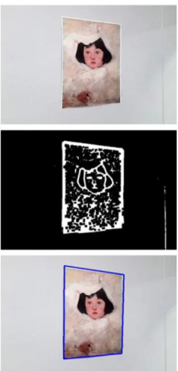 Fig. 2. Rectangular Shape Detection through image Preprocessing