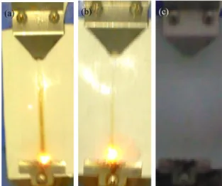 Fig.  9.  Tracking  degraded  properties  according  to  resistance  in  silicone  compound  with  vinyl  silane  treated  ATH,  (a)  30  phr,  (b)  60  phr,  and  (c)  90  phr.