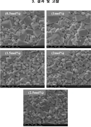 Fig.  1.  Microstructure  of  specimens  sintered  1,020℃ 