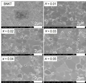 Fig.  2.  X-ray  diffraction  patterns  of  BNKT-xCuO  ceramics  sintered  at  975℃ for  2  hours.