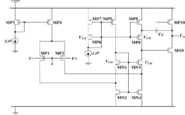 Fig.  3.  Proposed  two  stage  operational  amplifier.
