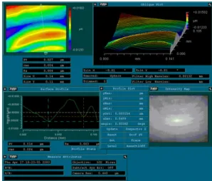 Fig.  9.  GeSbSe  aspheric  surface  roughness  measure  result  form.