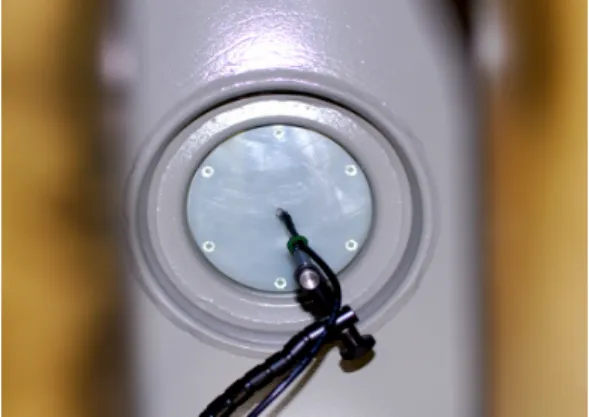 Fig.  6.  Discharge  source  in  front  of  sensor  8  seen  between  mock  windings. 
