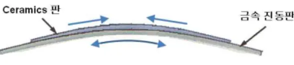 Fig. 1. Bending pattern of unimorph.