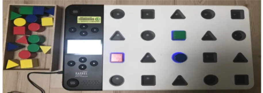 Fig 1. Digital sensory training program actual photos 