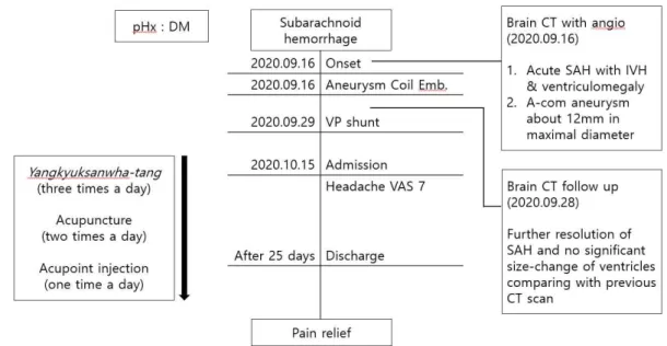 Fig. 1. Timeline of case.