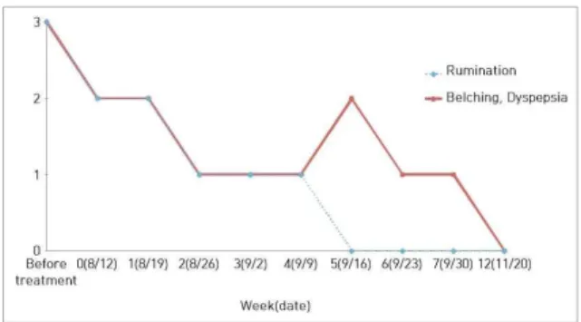 Fig. 3. The improvement of main symptoms after treatment.
