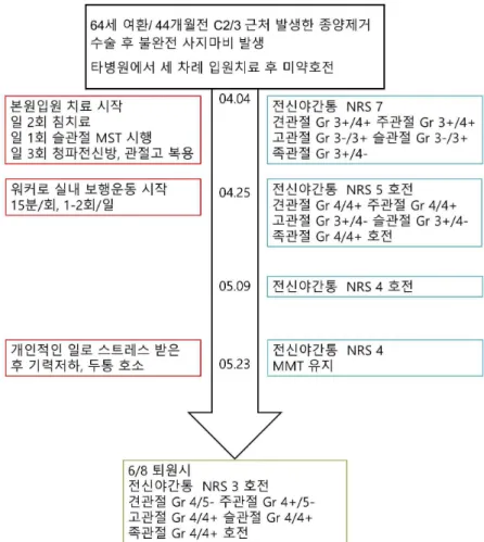 Fig. 2. Timeline of case report.