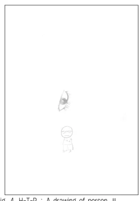 Fig. 3. H-T-P : A drawing of person Ⅰ.