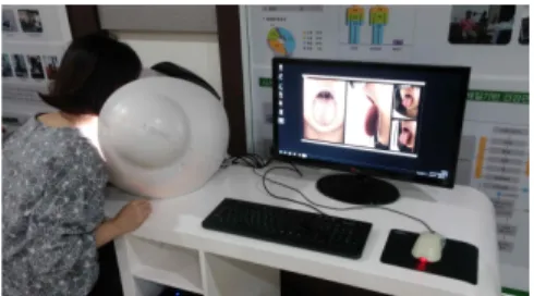 Fig. 2. Scene the Acquisition of the Tongue Image.