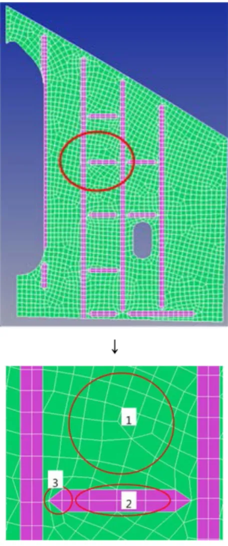Fig. 14 Quadrilateral mesh generation for test case 1