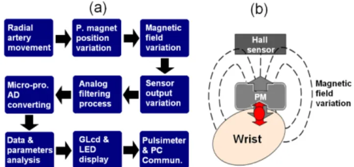 Fig. 1. (Color online) The operating process of a pulsimeter system.