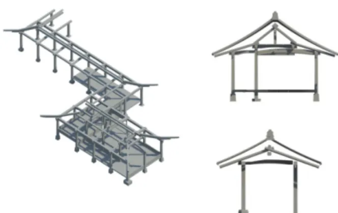 Fig. 2 Plans of the Outer residence including Sarang-  chae and Daemun-chae  
