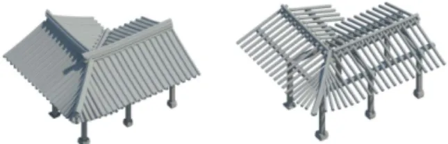 Fig. 10 The second Bended joint component of the  Sarang-chae and Daemun-chae
