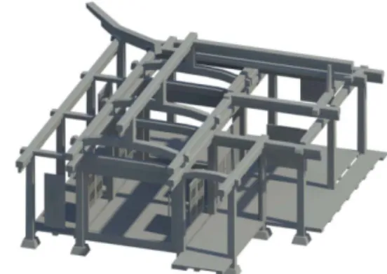 Fig. 15 Rafter removal of the first bended joint component  of the inner residence